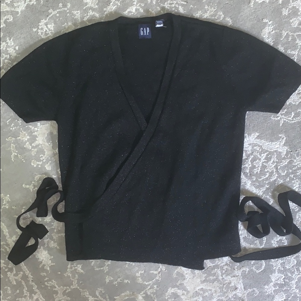 Sparkly Wrap Top FINAL SALE CLOSING CLOSET